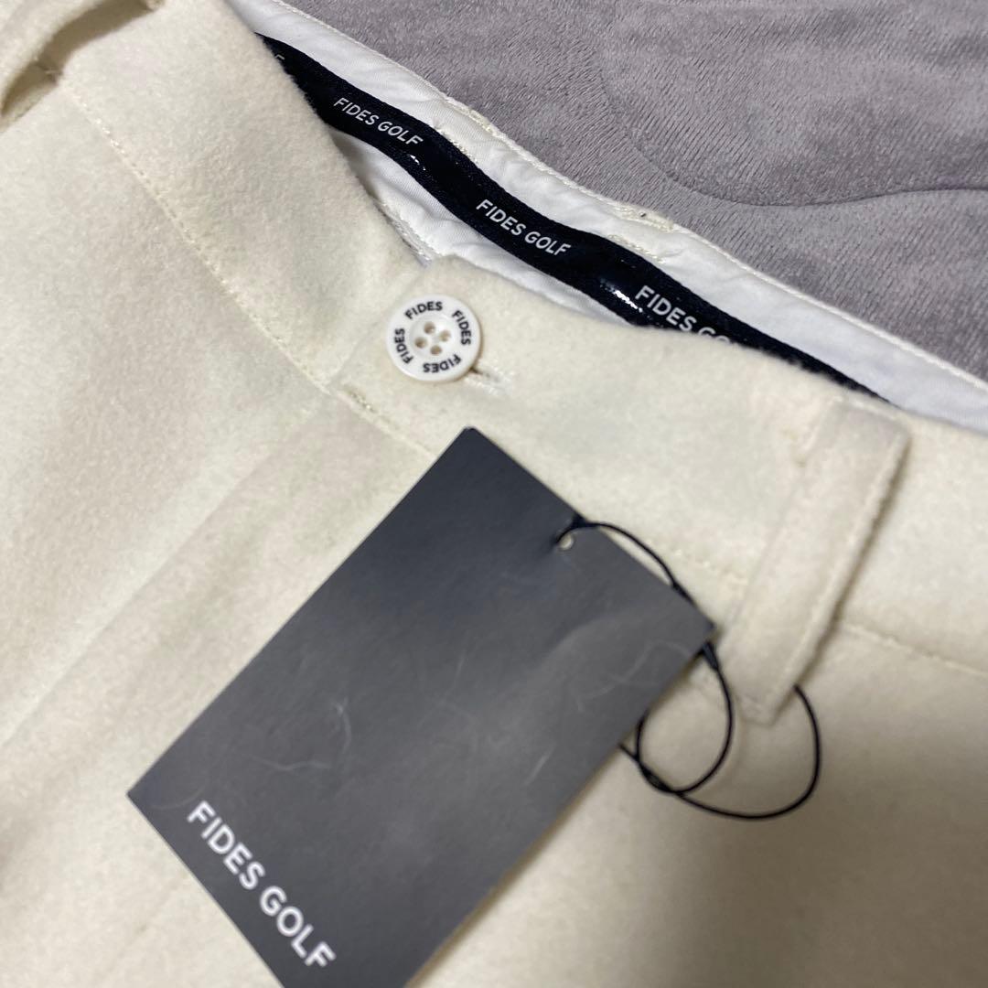 新品★FIDES GOLF フィデス★ウール サイドライン パンツ L ゴルフ