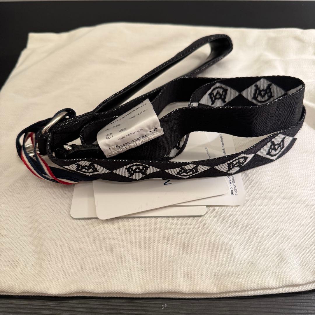 ドッグ リード 犬 MONCLER モンクレール ブラック ホワイト ハーネス
