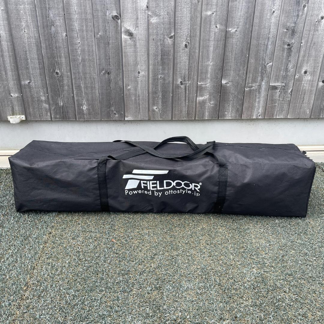 FIELD DOOR タープテント 2.0m x 2.0m 白 サイドシート3枚