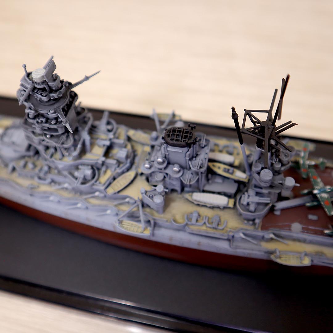 戦艦 長門 精巧模型 1/700 制作者銘入り 軍艦 日本海軍 詳細不明