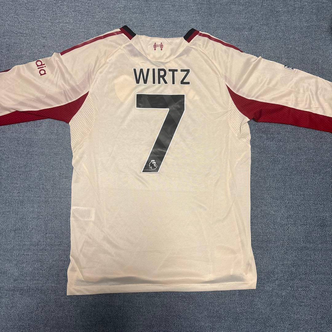 即購入○ リバプール 25-26 アウェイ 長袖 ユニフォーム No.7ヴィルツ