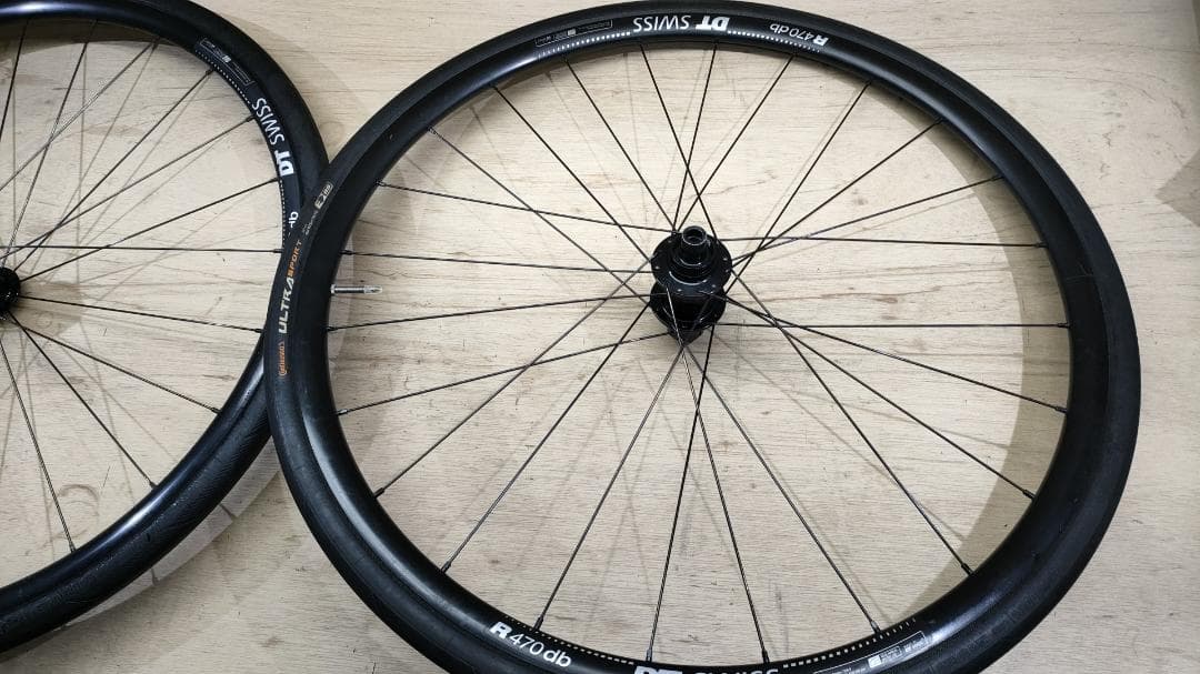 ■DT SWISS R470■ディスクブレーキホイール　前後セット■タイヤ付き■