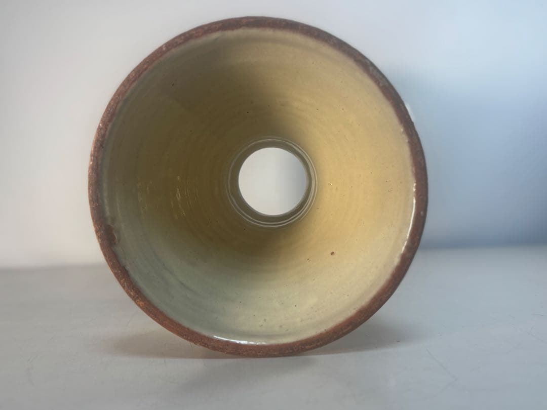 アンティーク　メキシコ　プエブラ タラベラ カップ型ポット