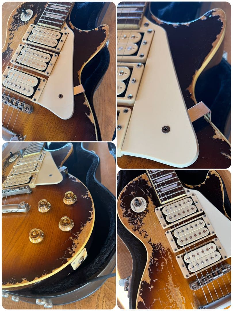 ハードエイジド&レリックレスポールスタンダードタイプ3PUオイルコンデンサー仕様