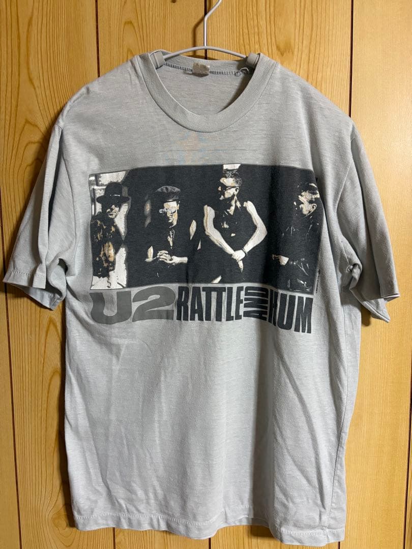バンドT U2 Rattle and Hum Tシャツ グレー　80s