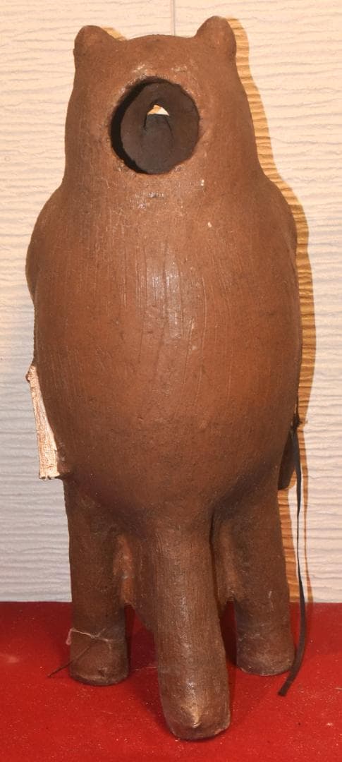 n*e様 貴重な常滑焼　狸　松下衛作　タヌキの置物　78ｃｍ●250303-03