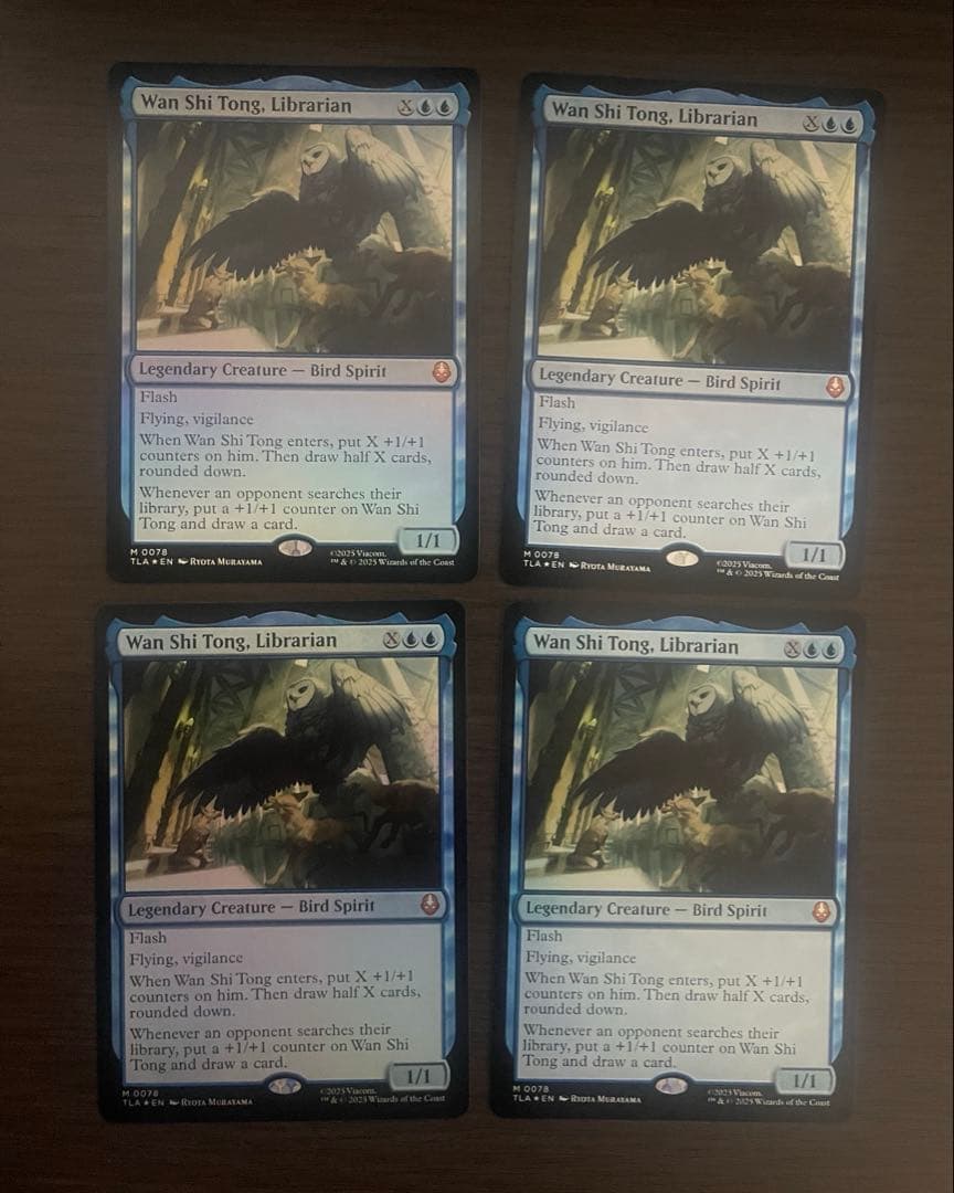 司書、ワン・シー・トン　英語　foil 4枚セット