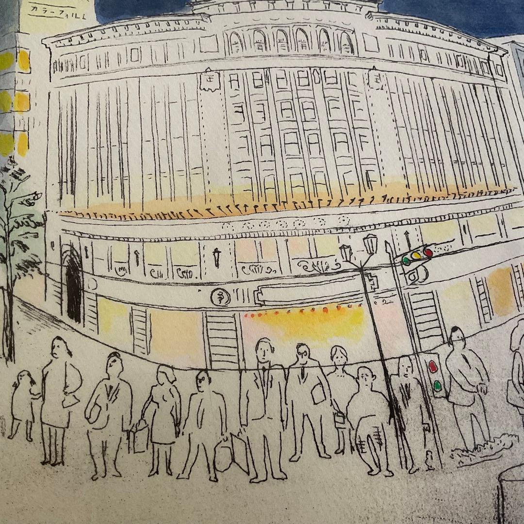 限定版画 山本容子 ルイヴィトン トラベルノート 東京五十景 代表作 銀座四丁目