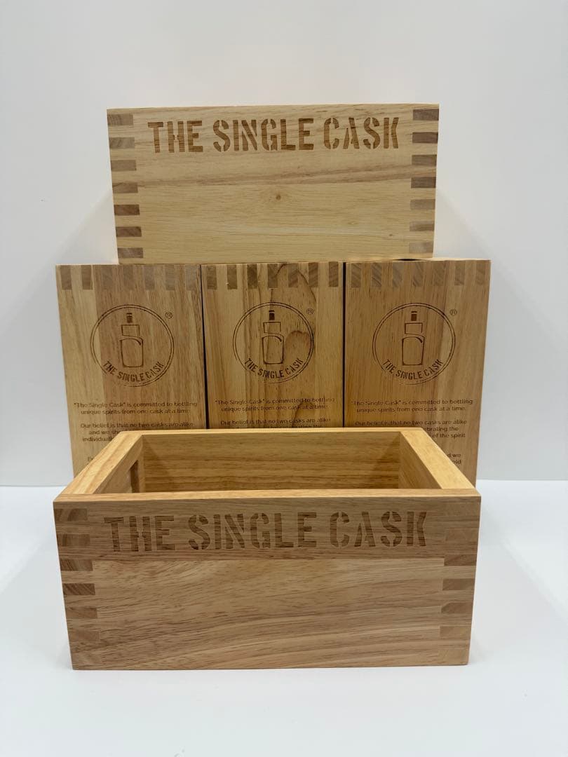 ザ シングルカスク ウイスキー用　空箱　木箱　木ケーキ　5個セット