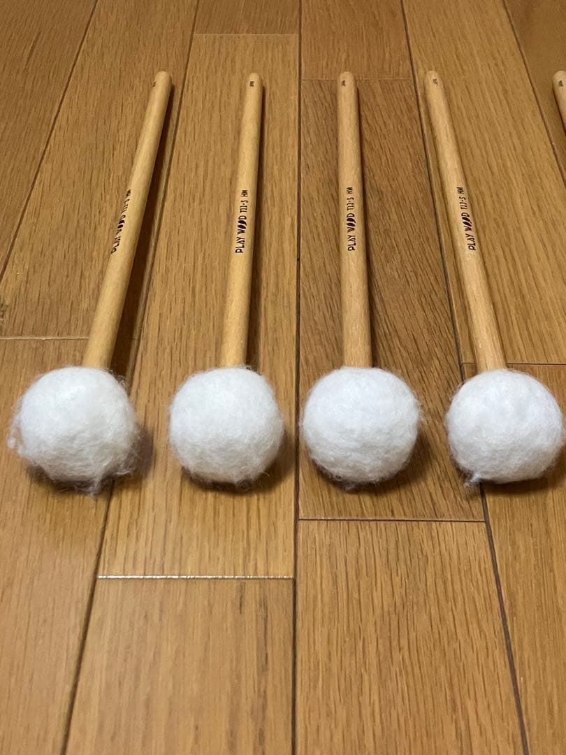 【マジック書込有】ティンパニマレット5組 PLAY WOODプレイウッド