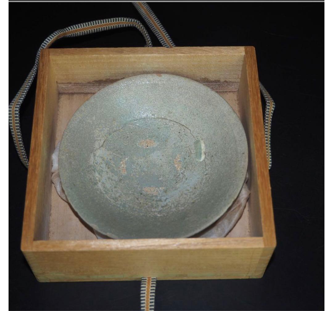 送料無料　李朝青磁小皿　径13ｃｍ