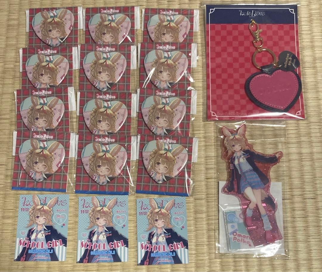 ホロライブ ホロレーヴ 缶バッジ アクスタ ミニカード 尾丸ポルカ