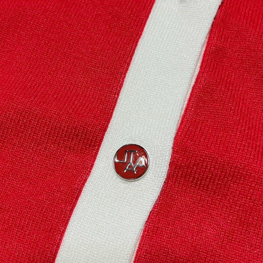 新品　UTAA　ユタ　ゴルフ　カーディガン　レッド　M　レディース