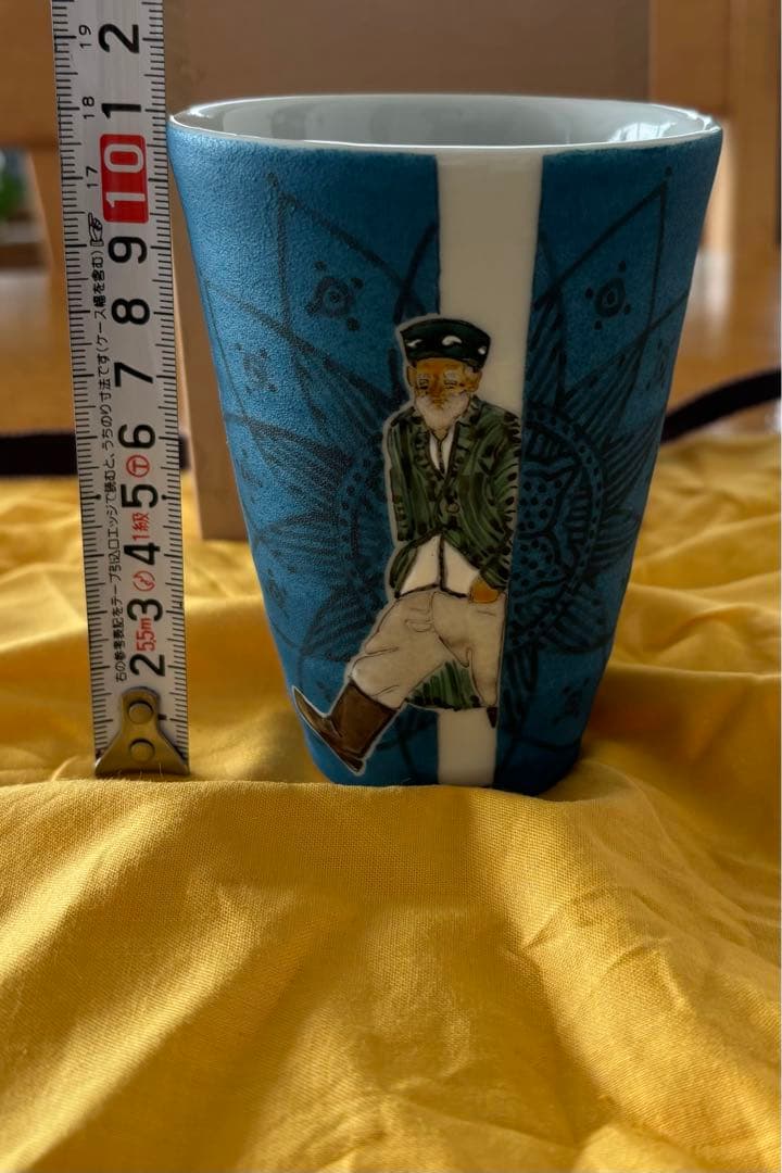 九谷焼　武腰一憲【遠い日】色絵カップ