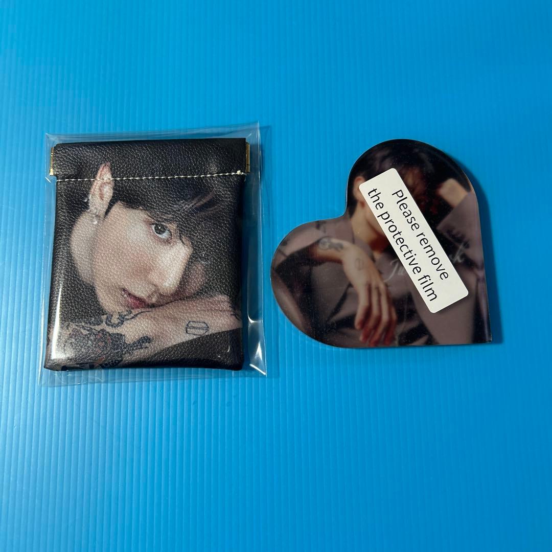 BTS Jungkook ケース・ハート型アクリルフォトブロック