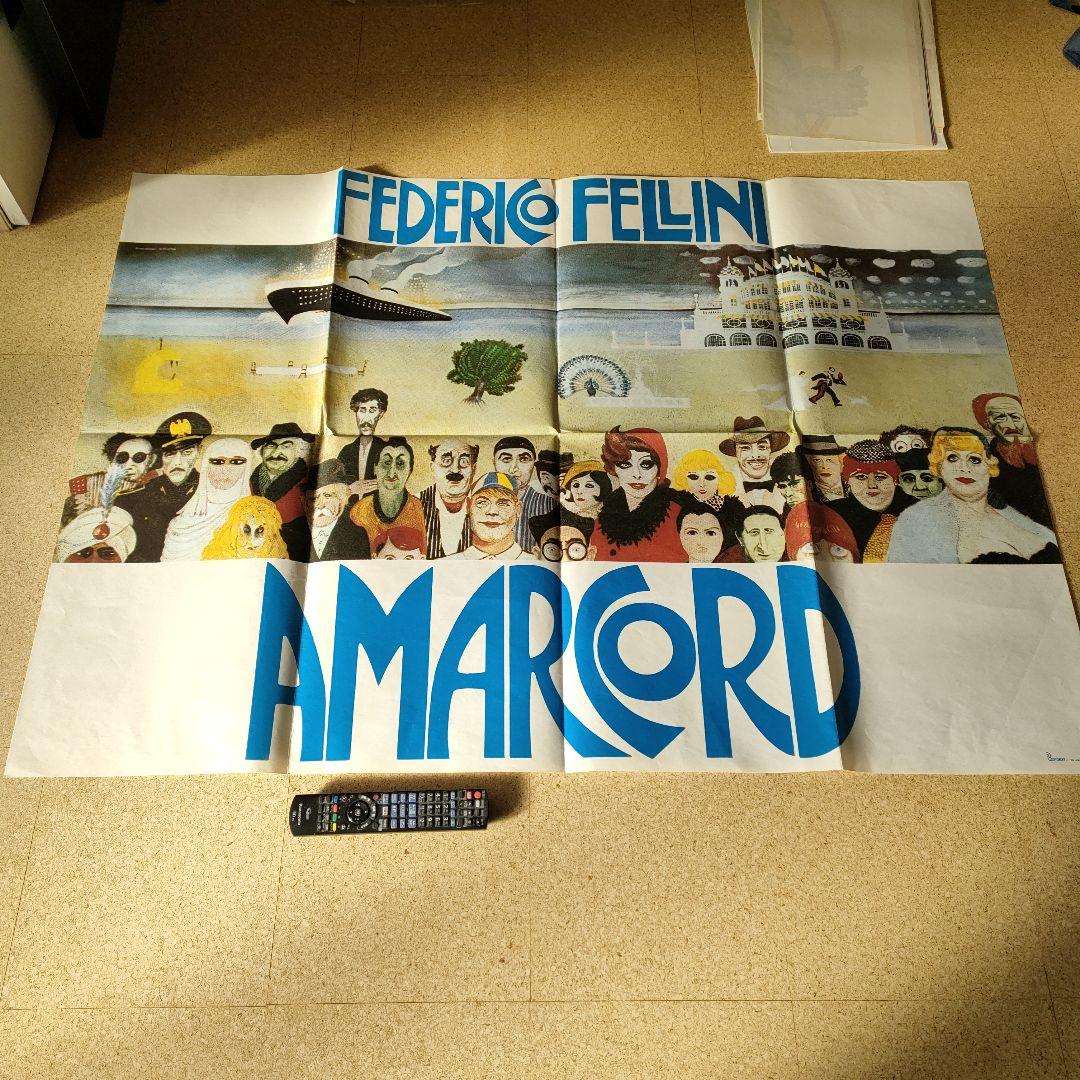 フェデリコ・フェリーニ監督「アマルコルド」 初版オリジナルポスター