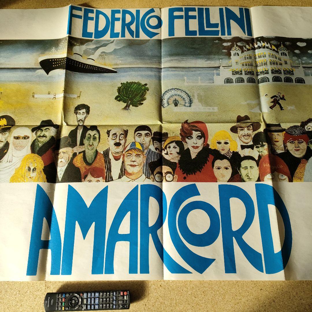 フェデリコ・フェリーニ監督「アマルコルド」 初版オリジナルポスター