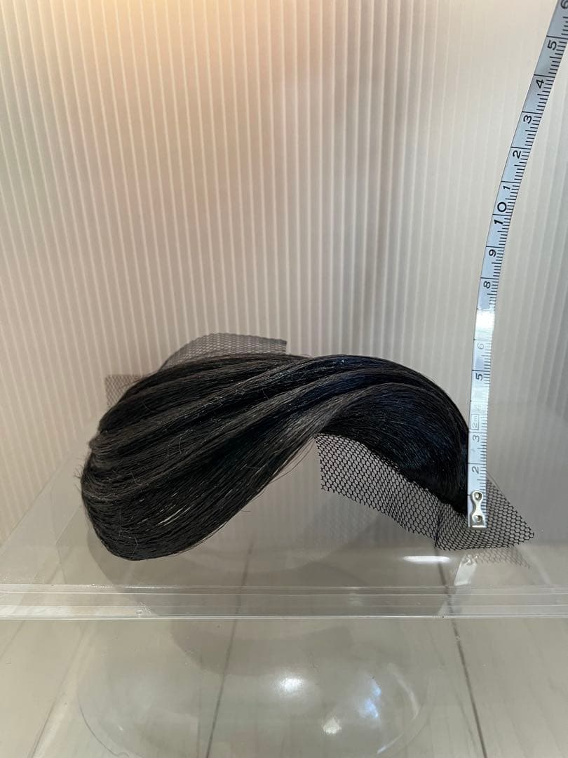 社交ダンス　前髪オーナメント　左分け右流れ　5連　自然色　多美咲