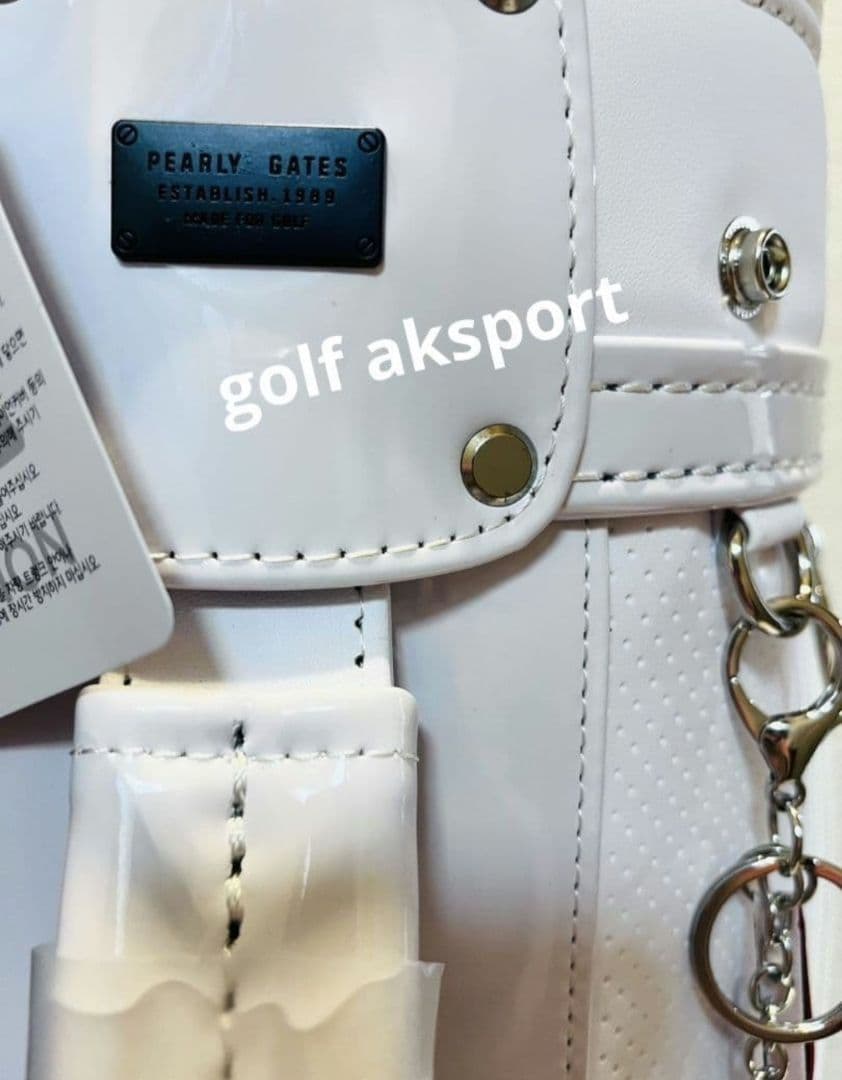 現品限●即発送対応●キャスター付き パーリゲーツキャディバッグ　ホワイト