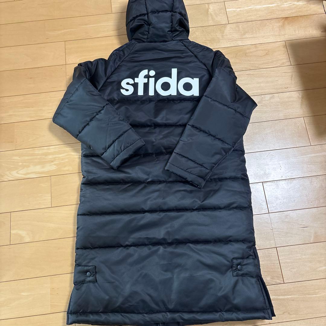 新品　スフィーダ　ベンチコート　150 ブラック　サッカー　フットサル