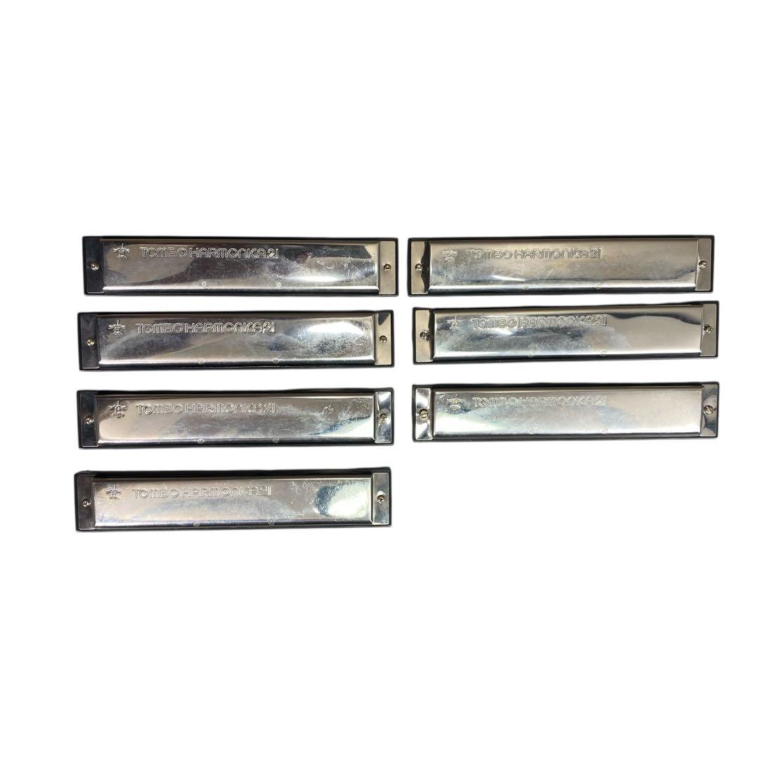 TOMBO HARMONICA 21 ハーモニカ　７本 ケース付