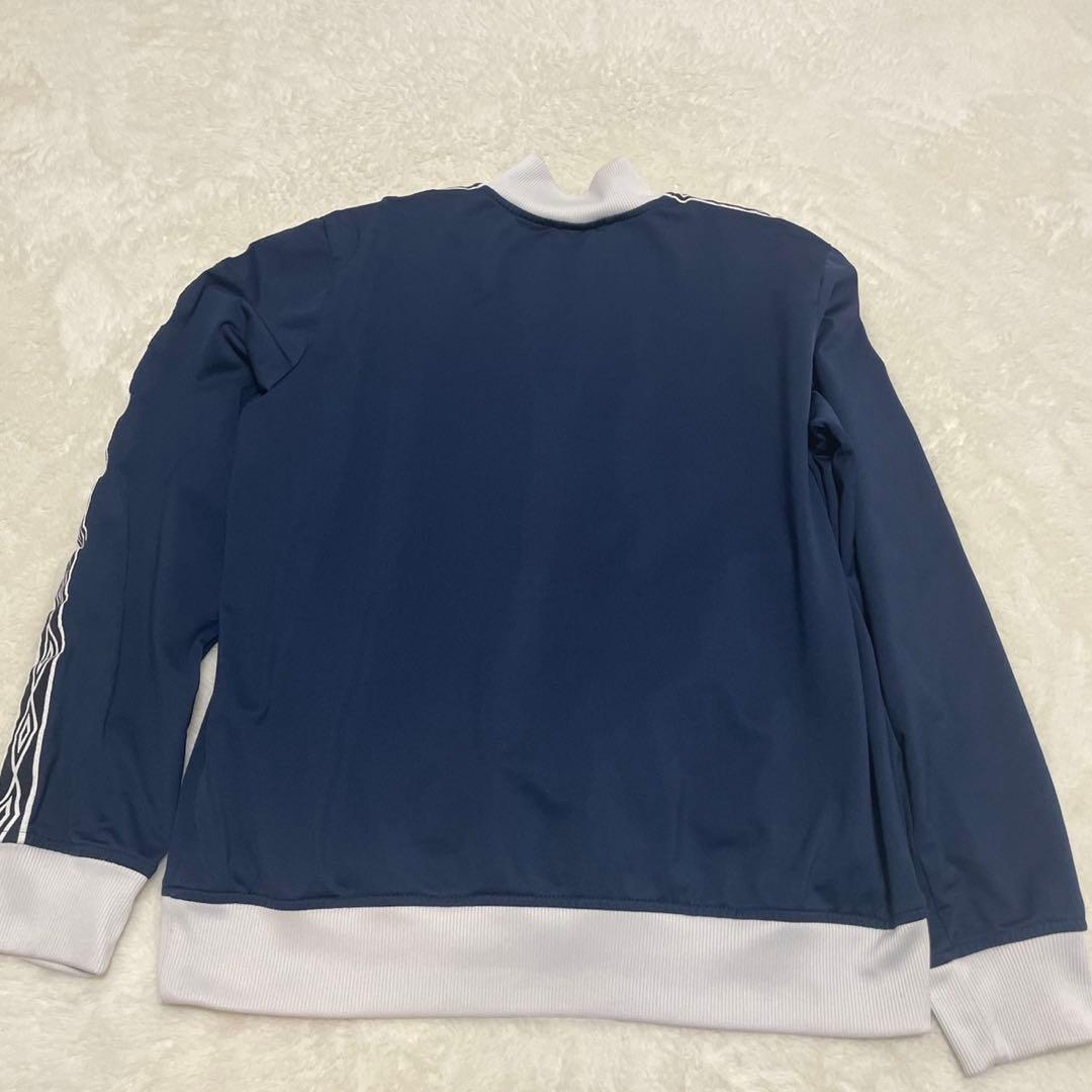 90s 2XLアンブロUmbro トラックジャケット　ネイビー　ジャージ