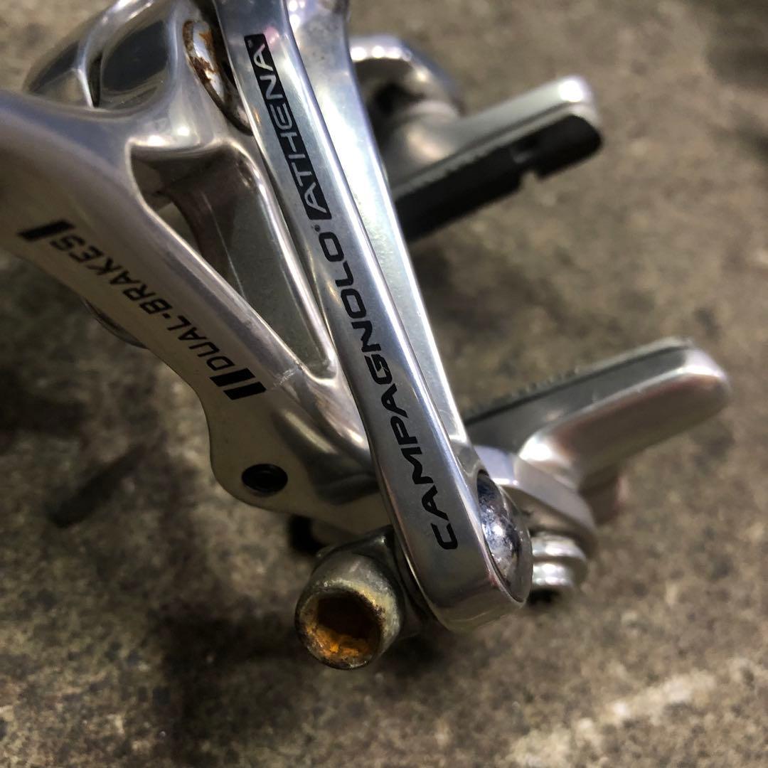 Campagnolo Athena キャリパーブレーキ シルバー　前後セット