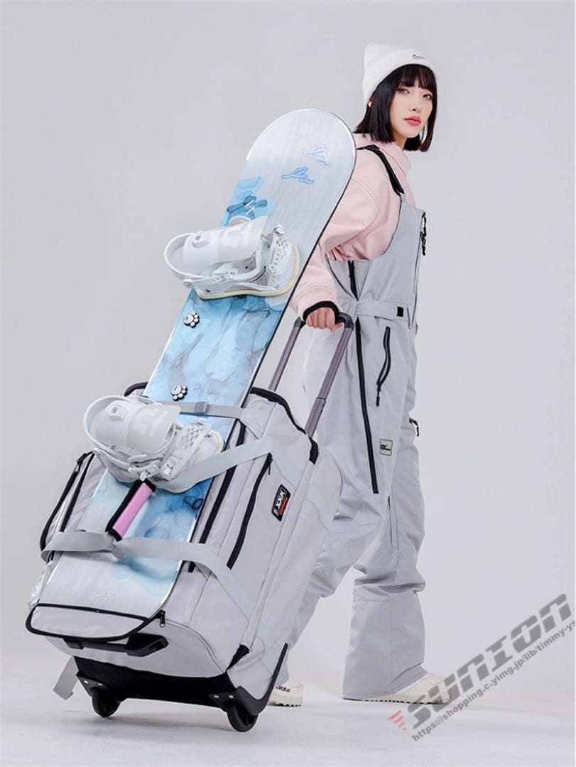 【2/14まで大幅値下げ】90L スノボ スキー 防水キャリー バッグ