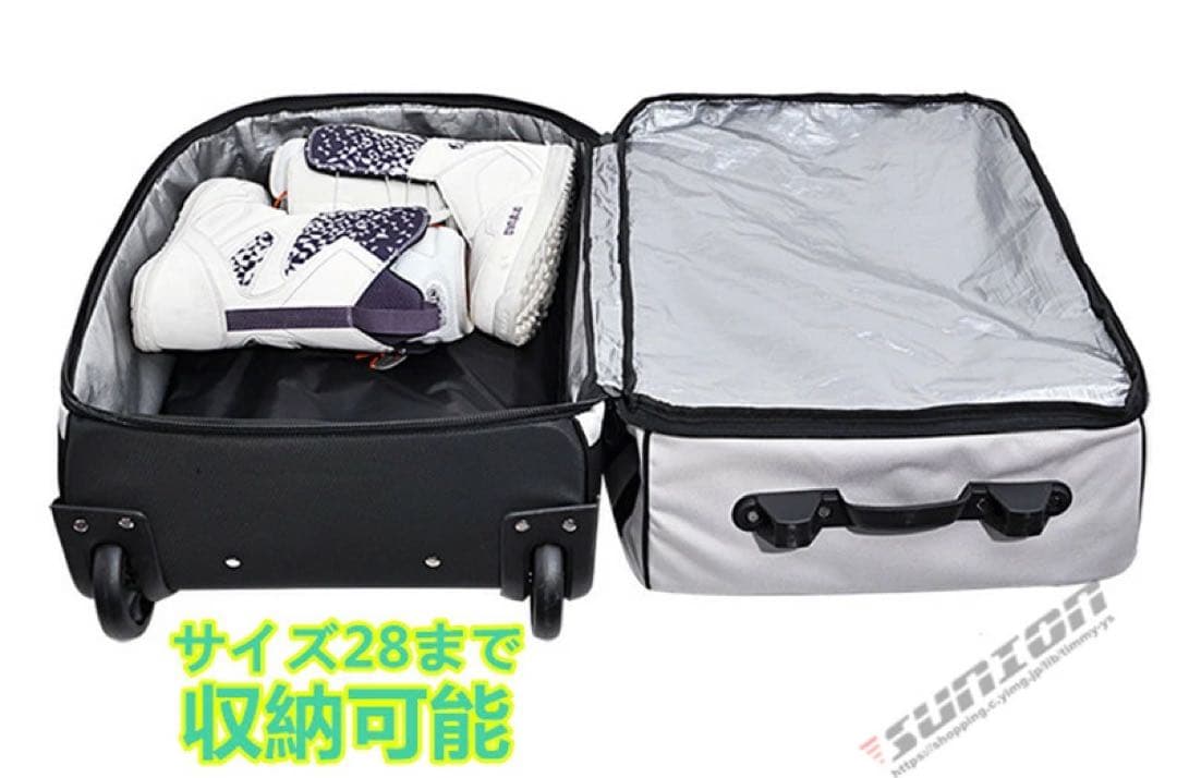 【2/14まで大幅値下げ】90L スノボ スキー 防水キャリー バッグ