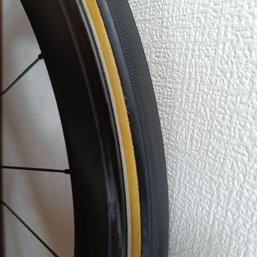 ノーブランドカーボンホイール　チューブラー/タイヤ付き/シマノ11s