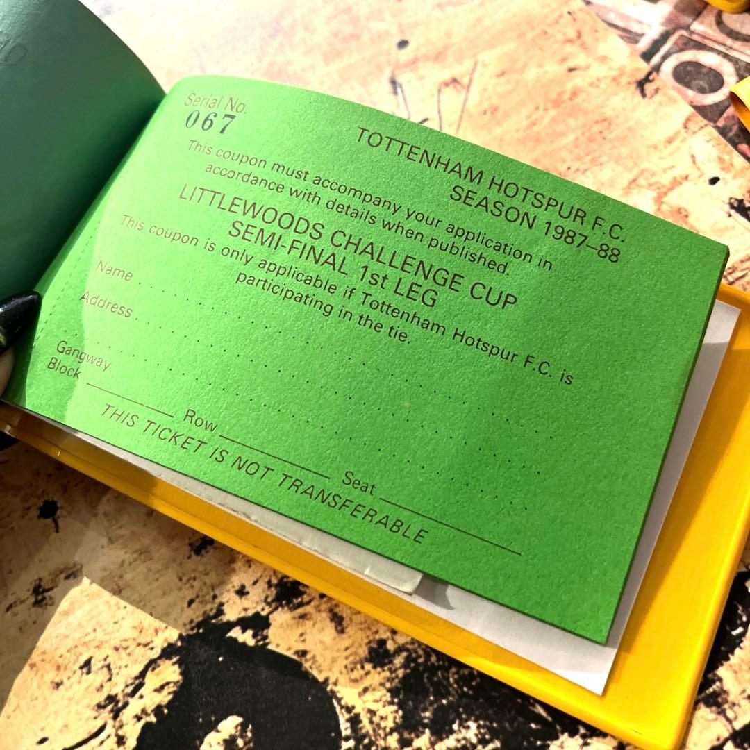 ヴィンテージ【1987〜88】4種のチケット冊子(海外チケット(ロールチケット