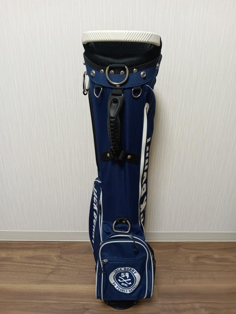 PEARLY GATES by ジャックバニー　ゴルフキャディーバック　ネイビー
