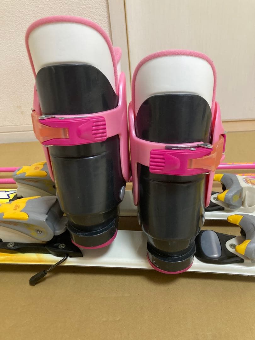 KAZAMA キッズ用 スキー板110cmブーツ22cmストック90cm セット