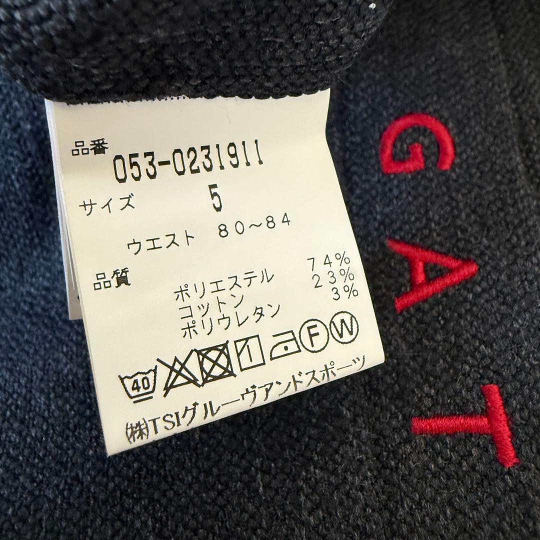 パーリーゲイツ　パンツ　L〜XL相当 グレー　コットン素材　チャコールグレー　5