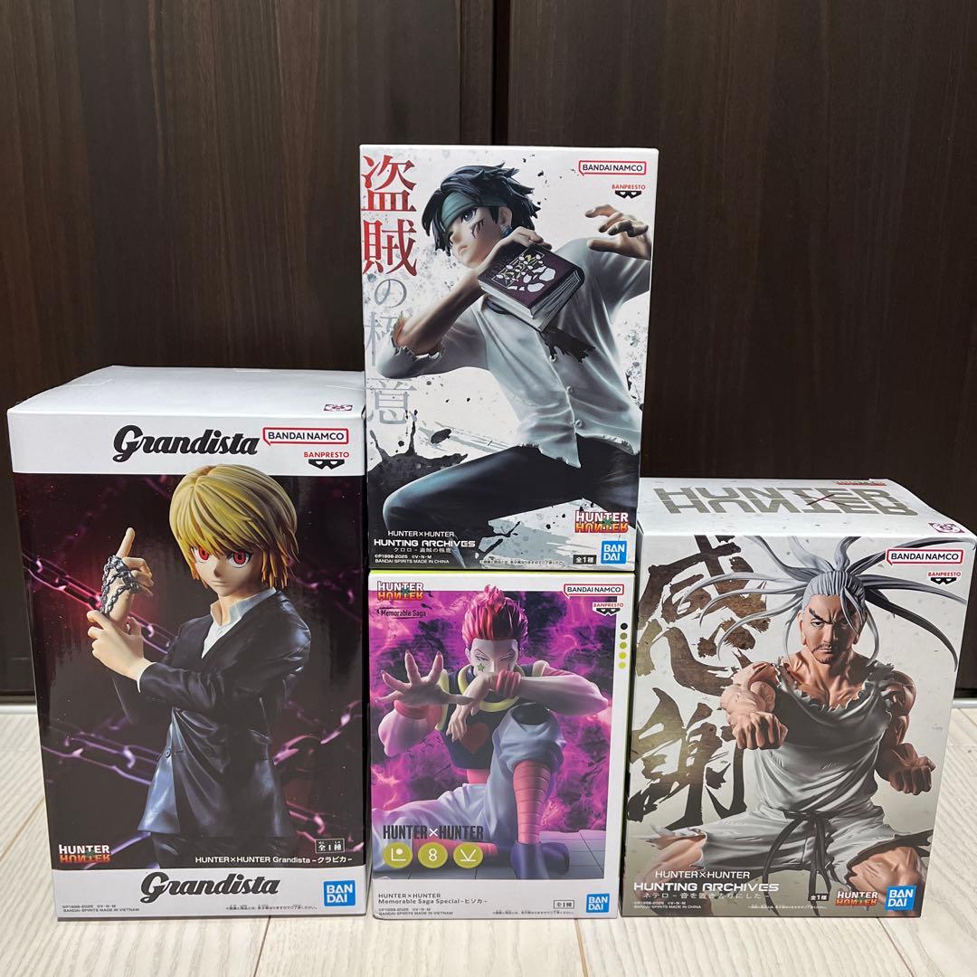 HUNTER HUNTER ヒソカ クロロ クラピカ ネテロフィギュア4体セット