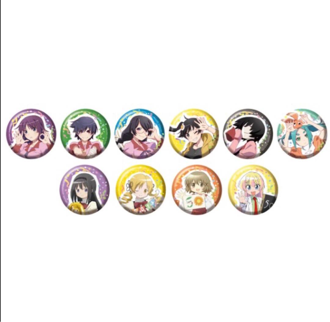 シャフト展　ランダム箔押し缶バッジ　コンプリートセット　入場特典ステッカー付き