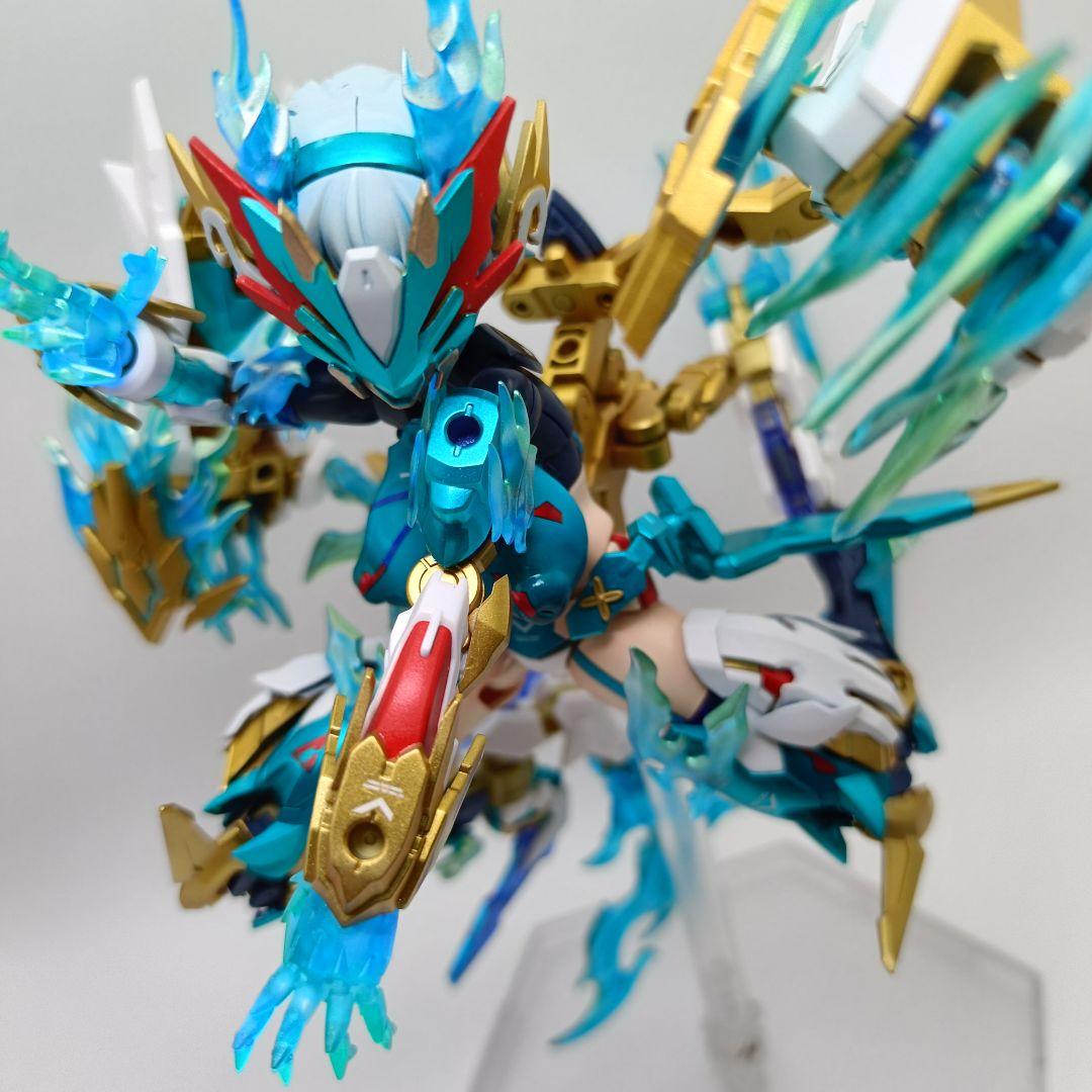 メガミデバイス　皇巫（オウブ) スサノヲ　蒼轟雷電　塗装完成　コトブキヤ