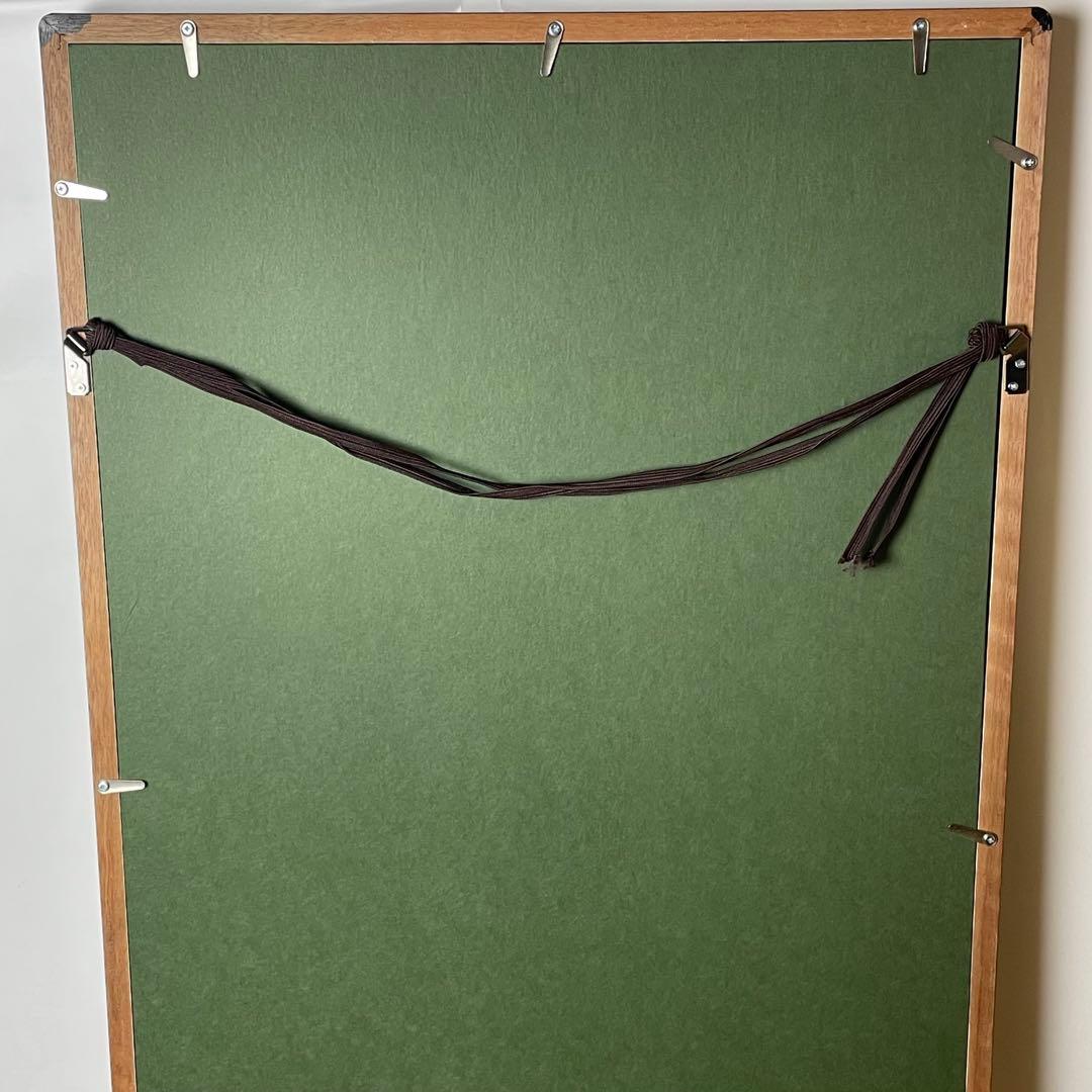 襖絵 絹本 彩色 水野秀方 美人画 日本画 絵画 額装