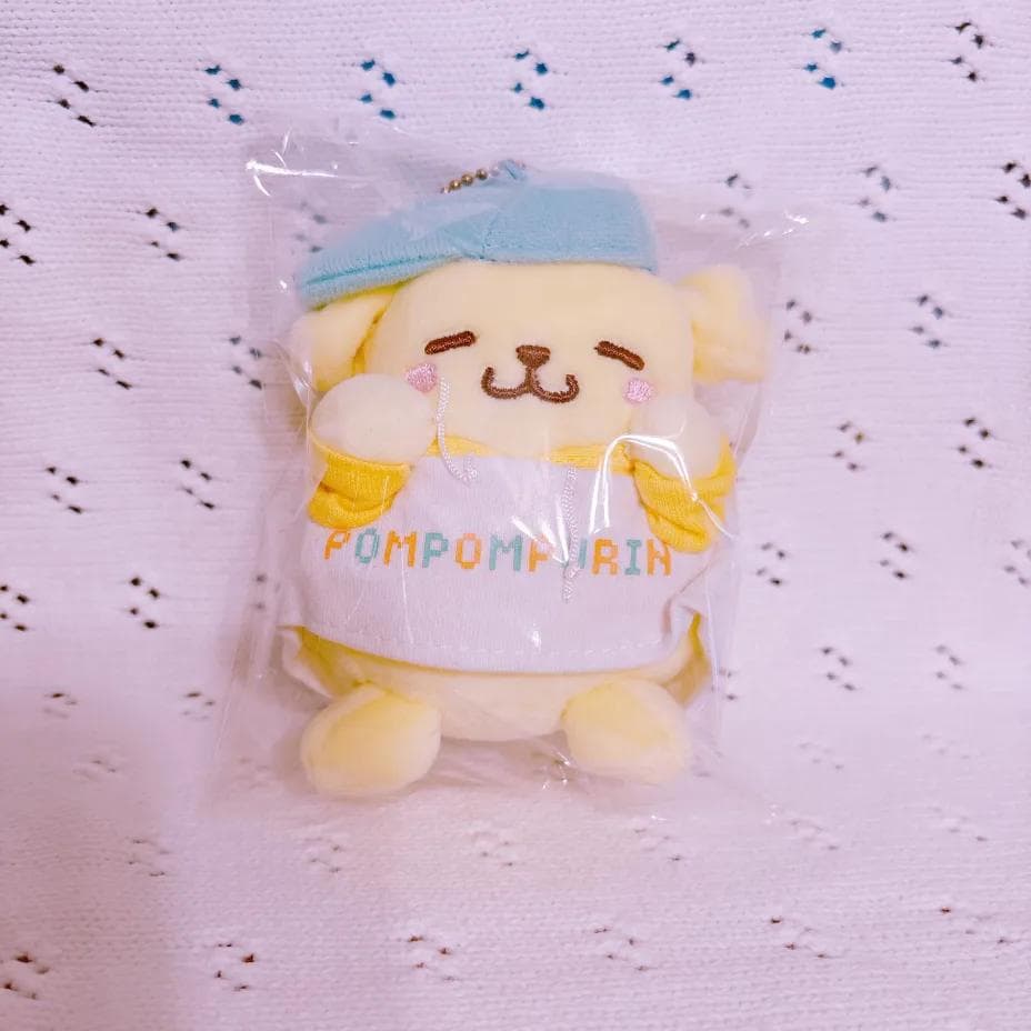 サンリオ　ポムポムプリン　ほっぺっきゅ　マスコット