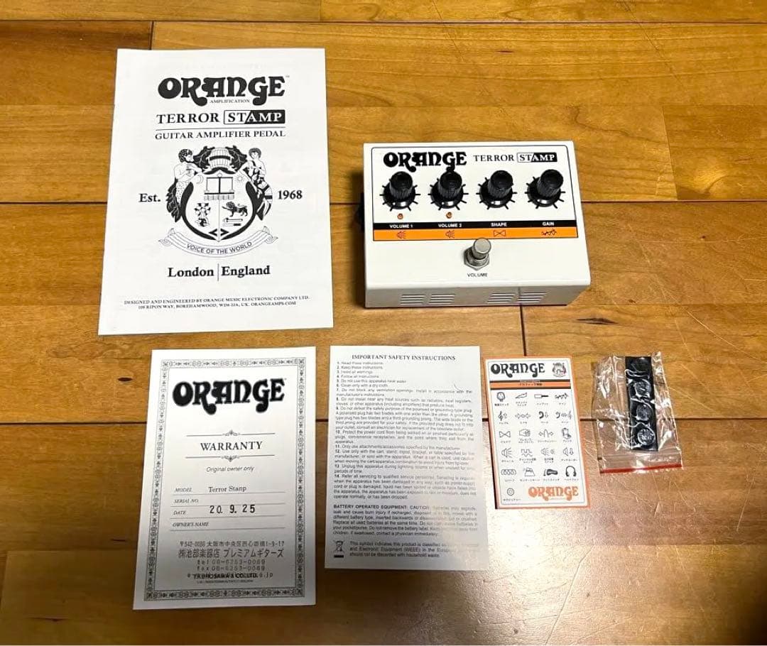 【ORANGE Terror Stamp】ストンプペダル アンプヘッド