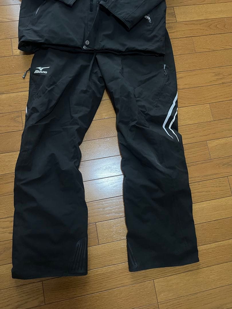 Mizuno ブラック スキーウェア フード付き