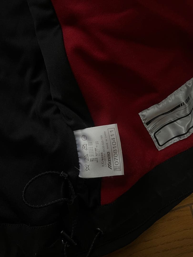 Mizuno ブラック スキーウェア フード付き