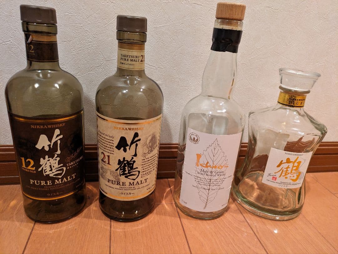 ウイスキー　空き瓶　10本　響17 竹鶴21 イチローズモルト505　等