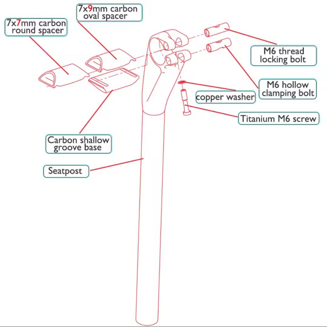 THMシートポスト オイルスリック　フルカーボン製　27.2mm
