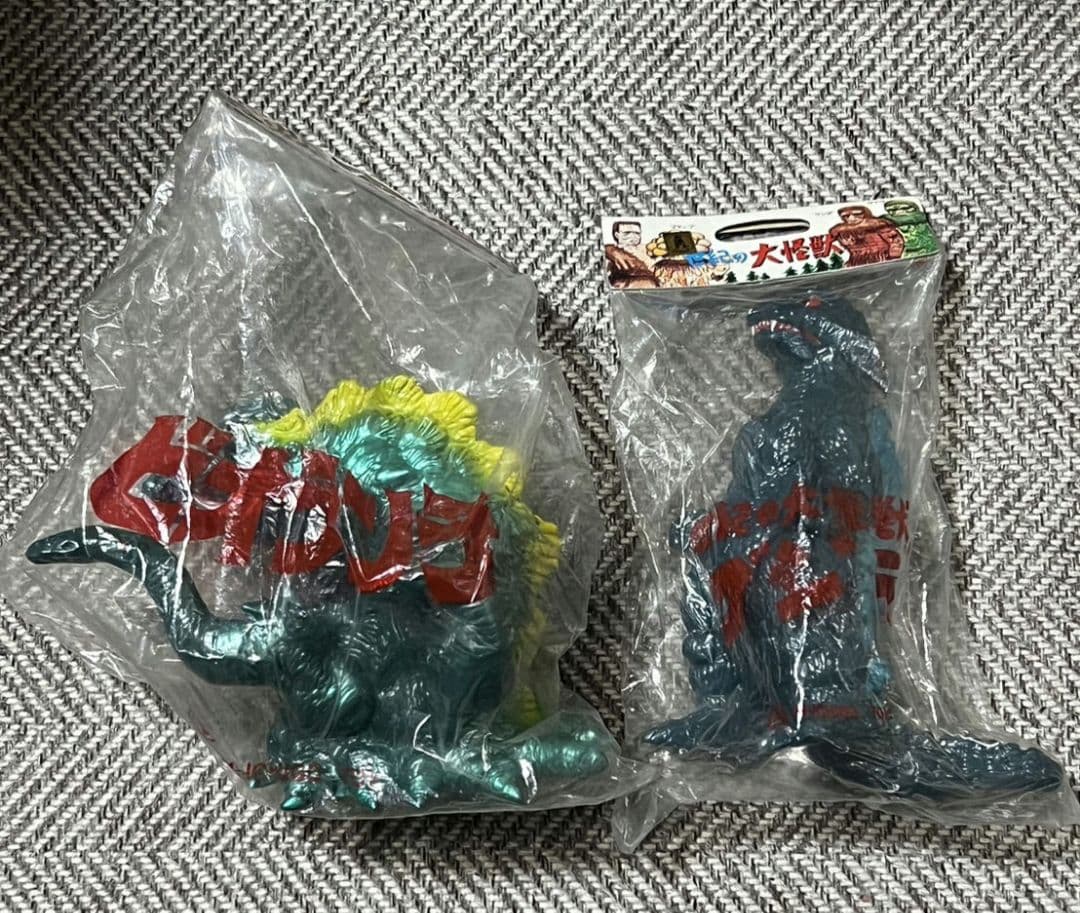 M1号ゴジラ＆ビオランテ☆ゴジラビデオファンクラブ1999☆ソフビ☆フィギュア☆