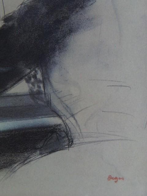 エドガー・ドガ、≪ピアノの前のカミュ夫人≫のための習作（右手）、希少な画集より