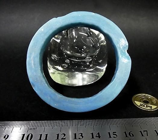 ★R1005★古代　青　ガラス　ブレスレット　ローマングラス　腕輪