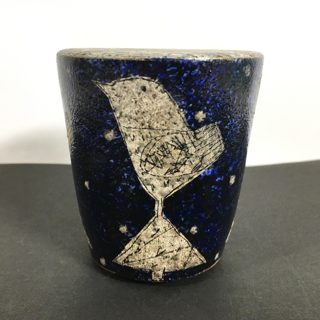 ○前田正博 [未使用無傷完品] 色絵花入 茶道具 共箱/共布 魂の作品 真作保証