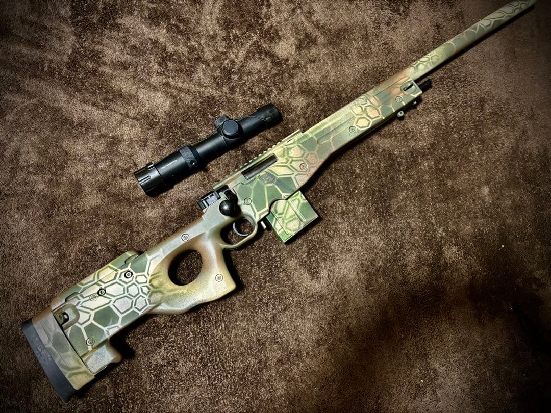 み*き様 東京マルイ　L96 AWS 迷彩カスタム　スナイパーセット