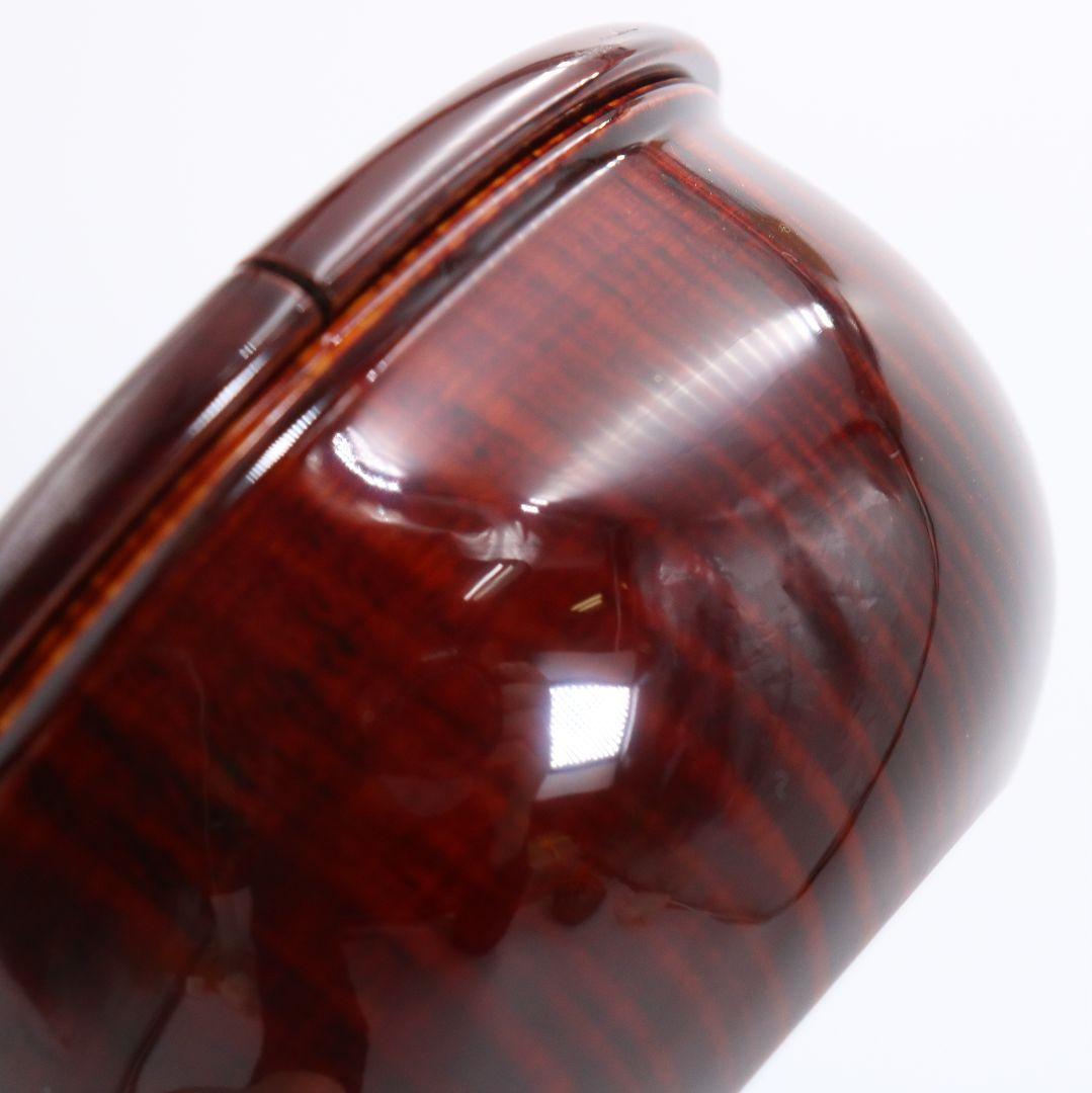 中谷秀斉作 覚々斎好写 老松 薄茶器 壷々青海波仕覆 茶道具　V942　T1